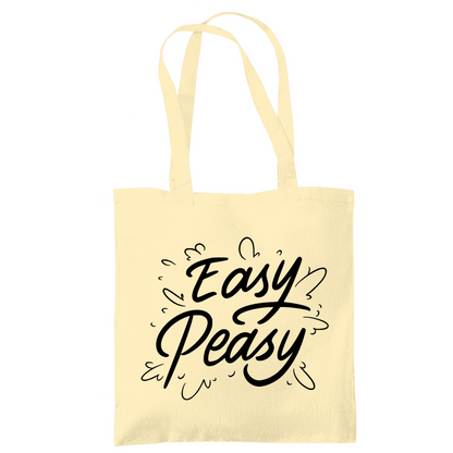 Tragetasche "Easy peasy" - Grafikmagie