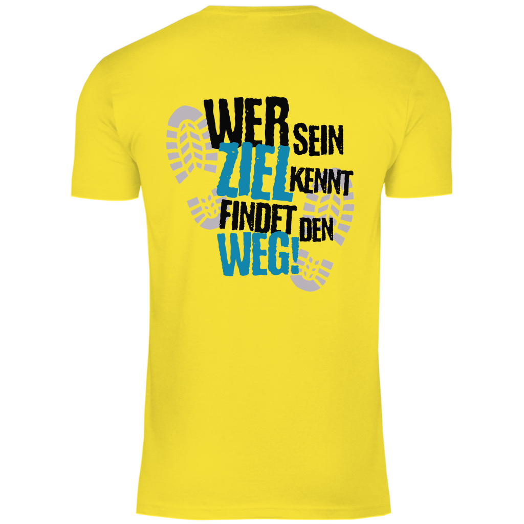 Herren T-Shirt "Wer sein Ziel kennt" - Grafikmagie