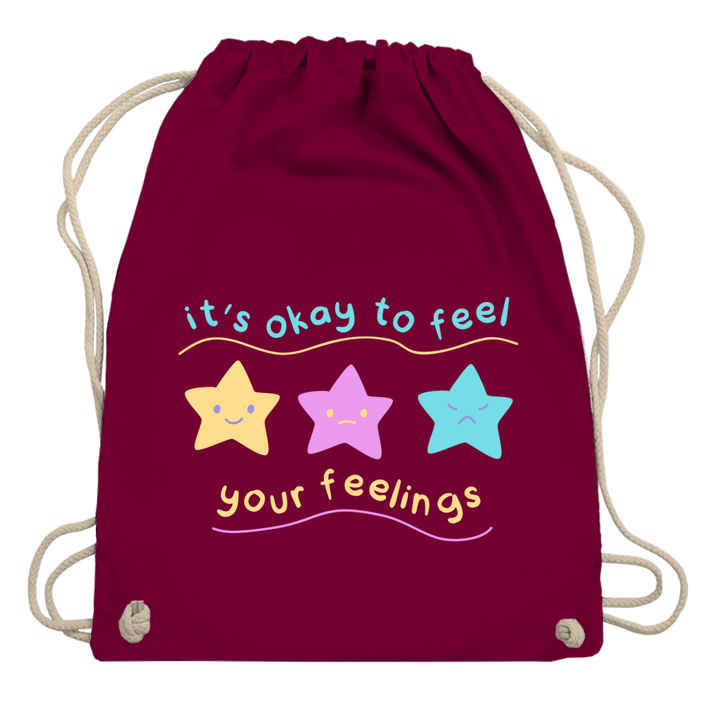 Turnbeutel "Its okay to feel"