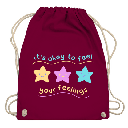 Turnbeutel "Its okay to feel"