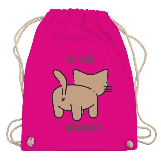 Turnbeutel "Sei kein Arschloch"