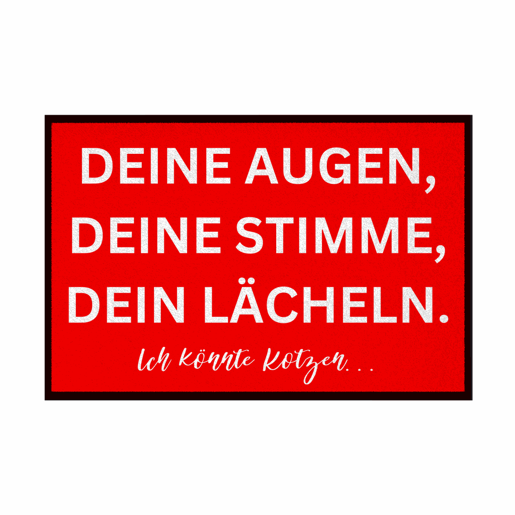 Fußmatte mit Gummirand 