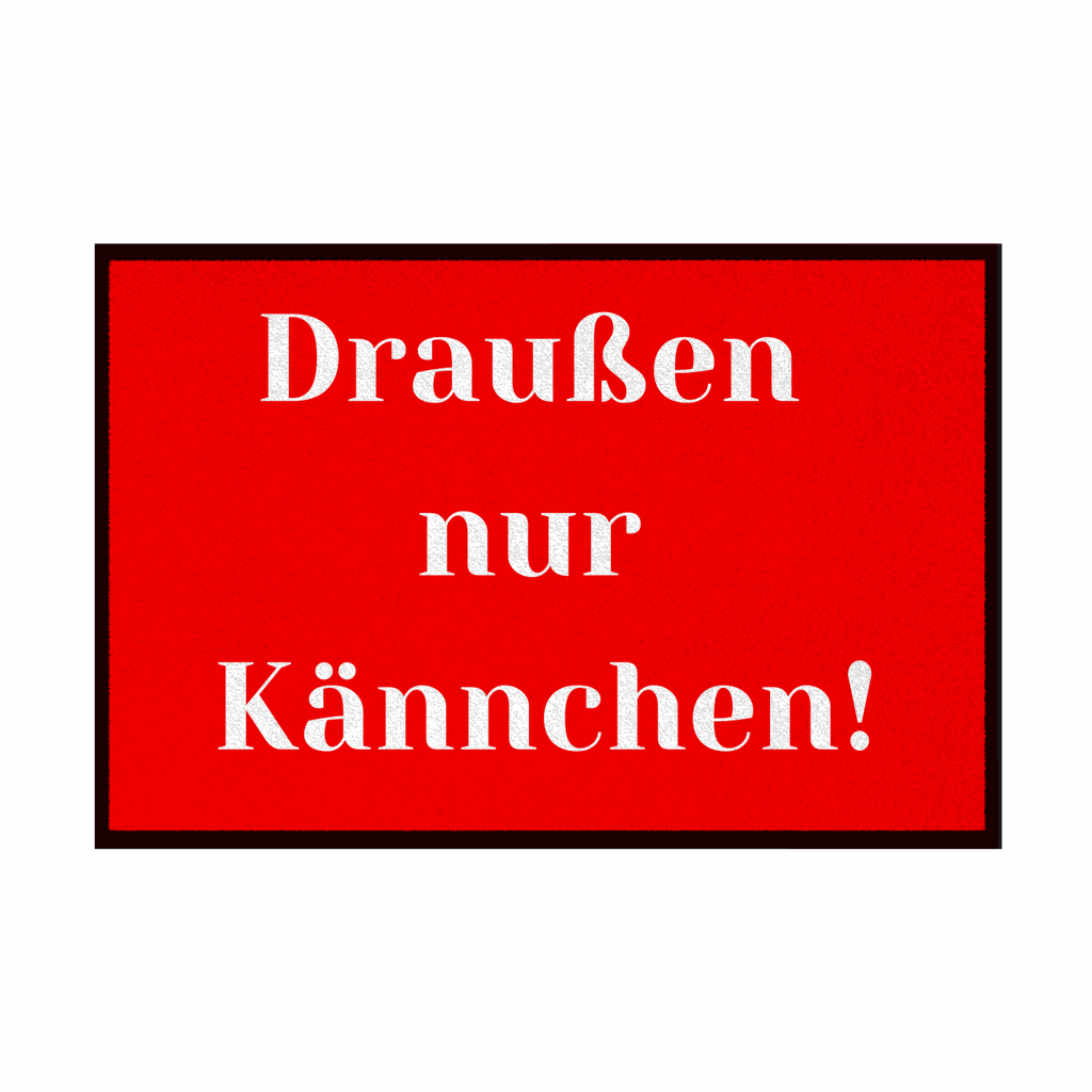 Fußmatte mit Gummirand 