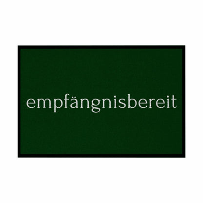 Fußmatte mit Gummirand "empfängnisbereit" - Grafikmagie