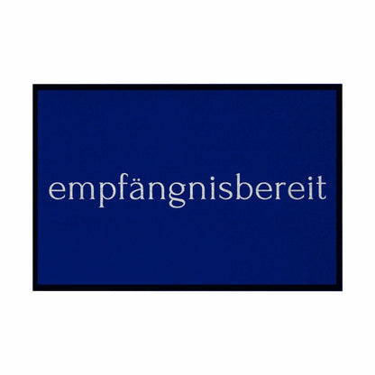 Fußmatte mit Gummirand "empfängnisbereit" - Grafikmagie