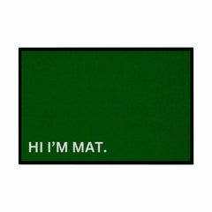 Fußmatte mit Gummirand "Hi Im Mat" - Grafikmagie