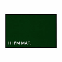 Fußmatte mit Gummirand "Hi Im Mat" - Grafikmagie