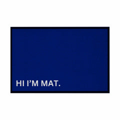 Fußmatte mit Gummirand "Hi Im Mat" - Grafikmagie