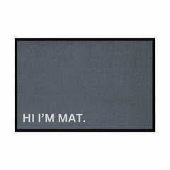 Fußmatte mit Gummirand "Hi Im Mat" - Grafikmagie