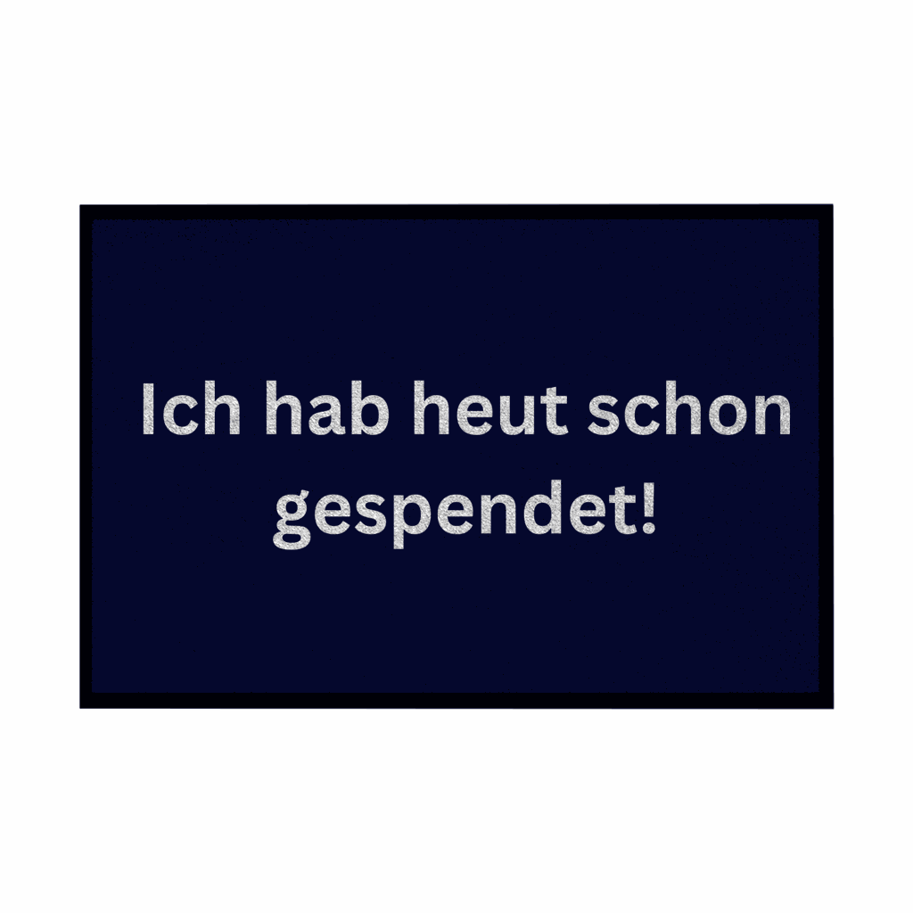 Fußmatte mit Gummirand 