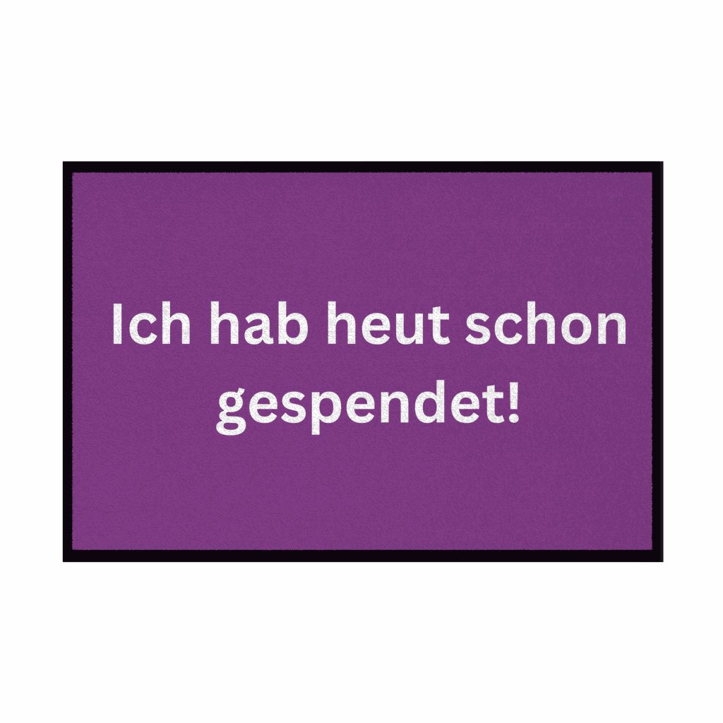 Fußmatte mit Gummirand 
