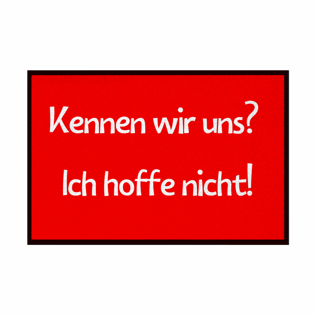 Fußmatte mit Gummirand 