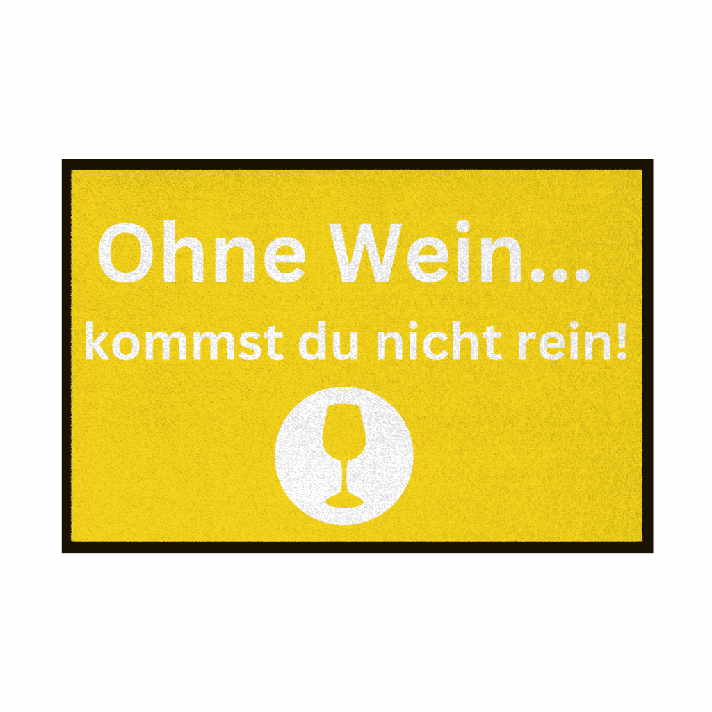 Fußmatte mit Gummirand 