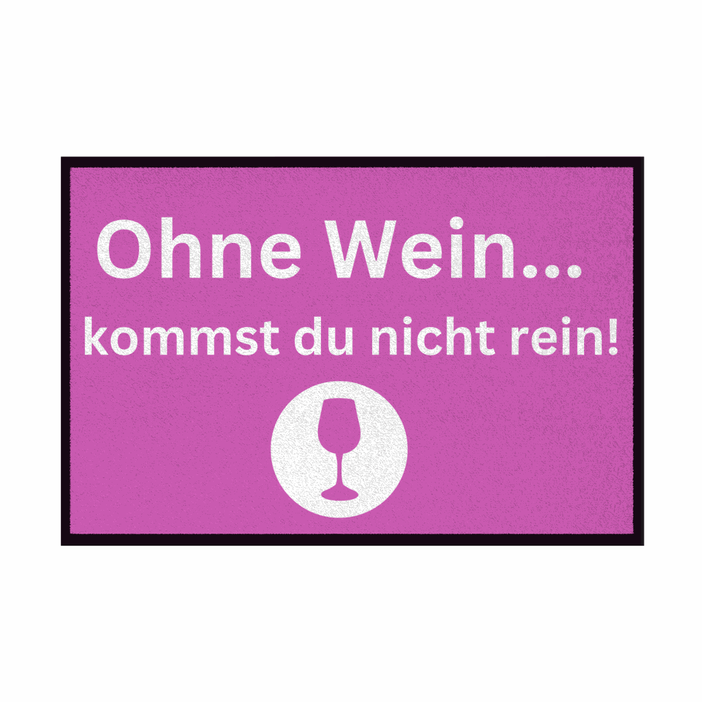 Fußmatte mit Gummirand 