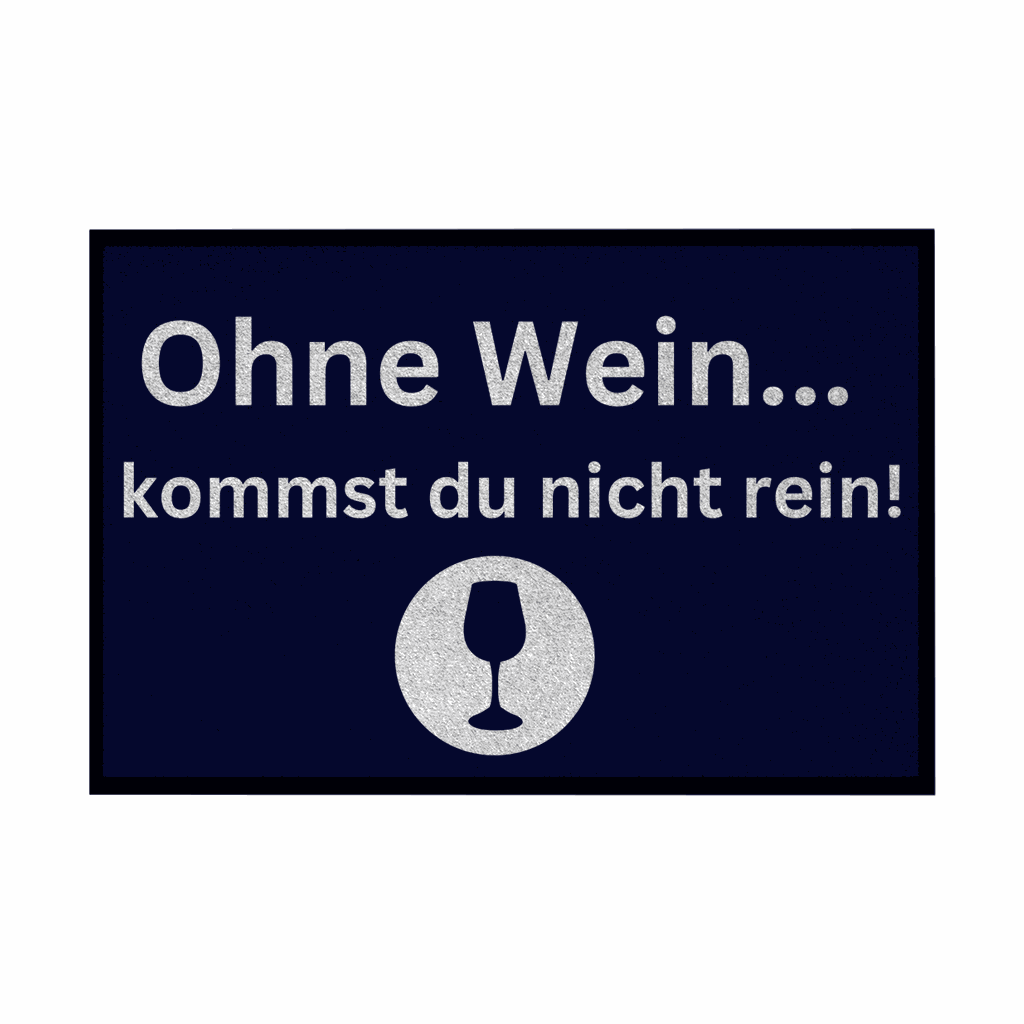 Fußmatte mit Gummirand 