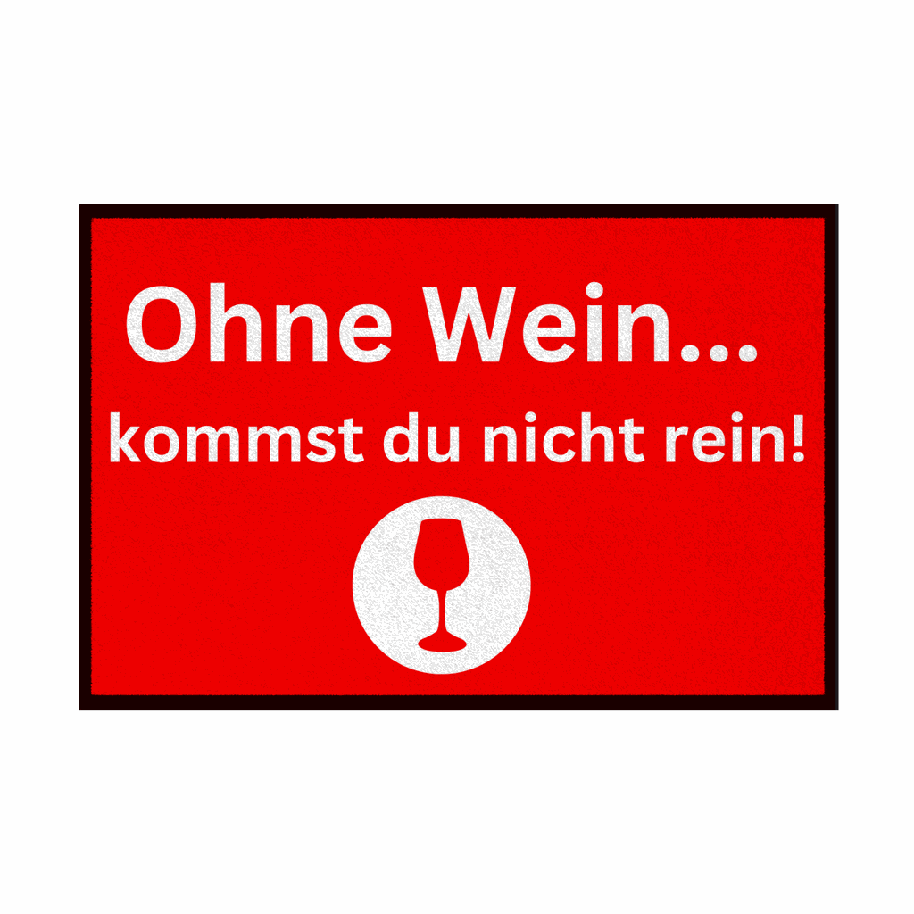 Fußmatte mit Gummirand 