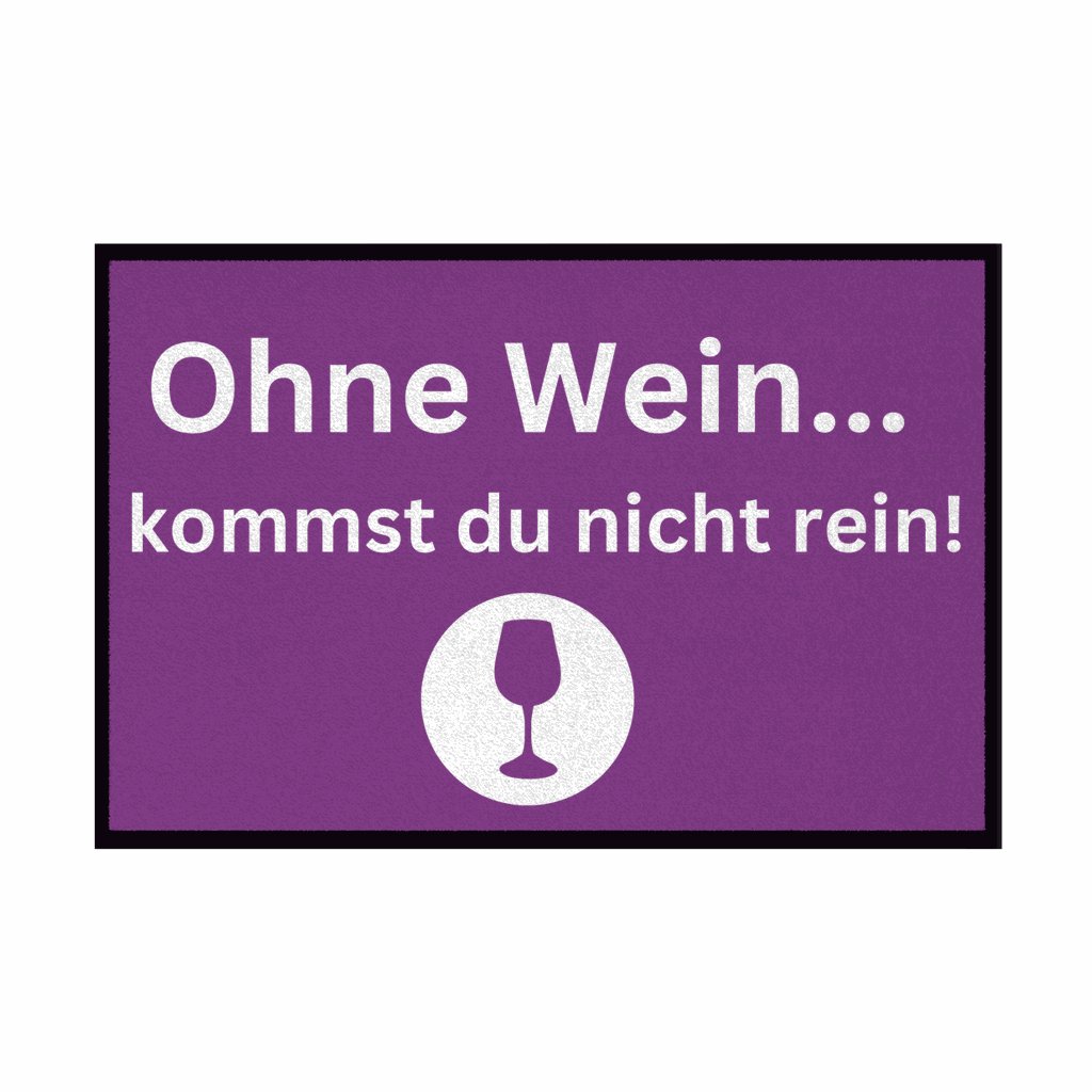 Fußmatte mit Gummirand 