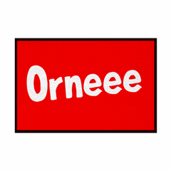 Fußmatte mit Gummirand "Orneee" - Grafikmagie