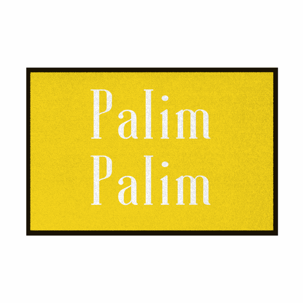 Fußmatte mit Gummirand "Palim Palim" - Grafikmagie