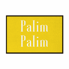 Fußmatte mit Gummirand "Palim Palim" - Grafikmagie
