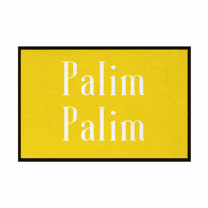 Fußmatte mit Gummirand "Palim Palim" - Grafikmagie