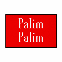 Fußmatte mit Gummirand "Palim Palim" - Grafikmagie