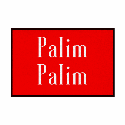 Fußmatte mit Gummirand "Palim Palim" - Grafikmagie