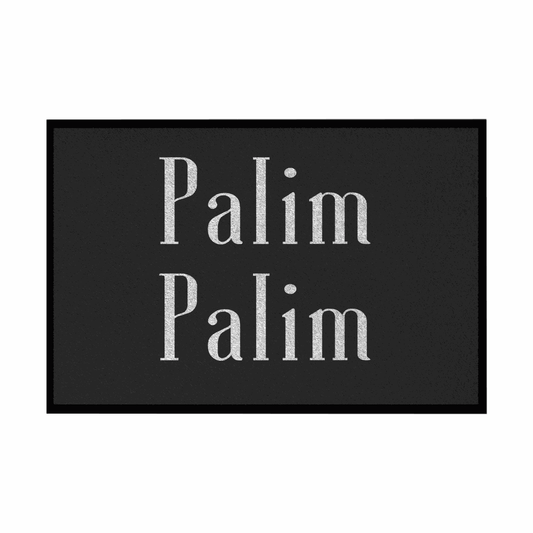 Fußmatte mit Gummirand "Palim Palim" - Grafikmagie