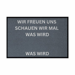 Fußmatte mit Gummirand "Wir freuen Uns Meme Edition" - Grafikmagie