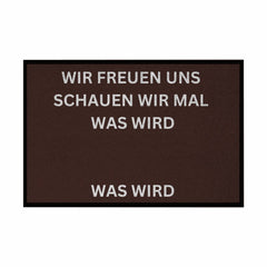 Fußmatte mit Gummirand "Wir freuen Uns Meme Edition" - Grafikmagie