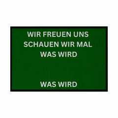 Fußmatte mit Gummirand "Wir freuen Uns Meme Edition" - Grafikmagie