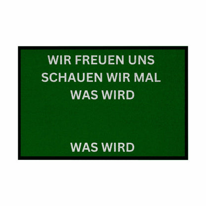 Fußmatte mit Gummirand "Wir freuen Uns Meme Edition" - Grafikmagie