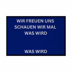 Fußmatte mit Gummirand "Wir freuen Uns Meme Edition" - Grafikmagie