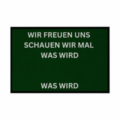 Fußmatte mit Gummirand "Wir freuen Uns Meme Edition" - Grafikmagie