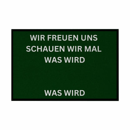 Fußmatte mit Gummirand "Wir freuen Uns Meme Edition" - Grafikmagie