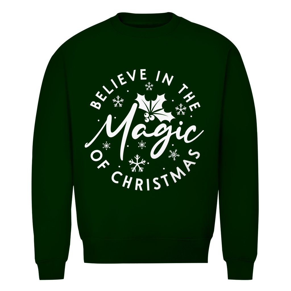 Herren Bio Sweatshirt "Belive in the Magic..." - Grafikmagie