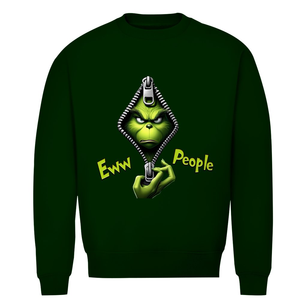 Herren Bio Sweatshirt "Eww People" - Grafikmagie