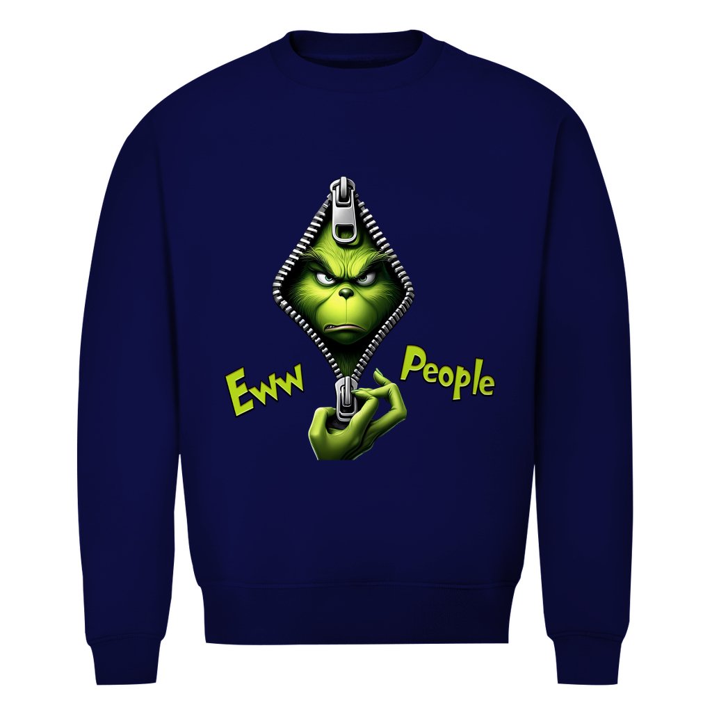 Herren Bio Sweatshirt "Eww People" - Grafikmagie