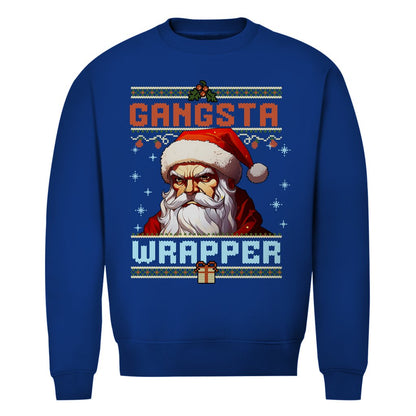 Herren Bio Sweatshirt "Gangsta Wrapper" - Grafikmagie