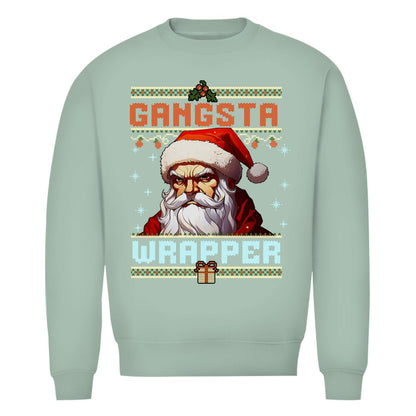 Herren Bio Sweatshirt "Gangsta Wrapper" - Grafikmagie