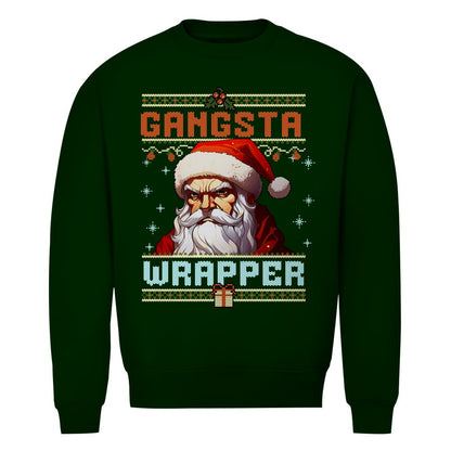 Herren Bio Sweatshirt "Gangsta Wrapper" - Grafikmagie