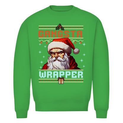 Herren Bio Sweatshirt "Gangsta Wrapper" - Grafikmagie