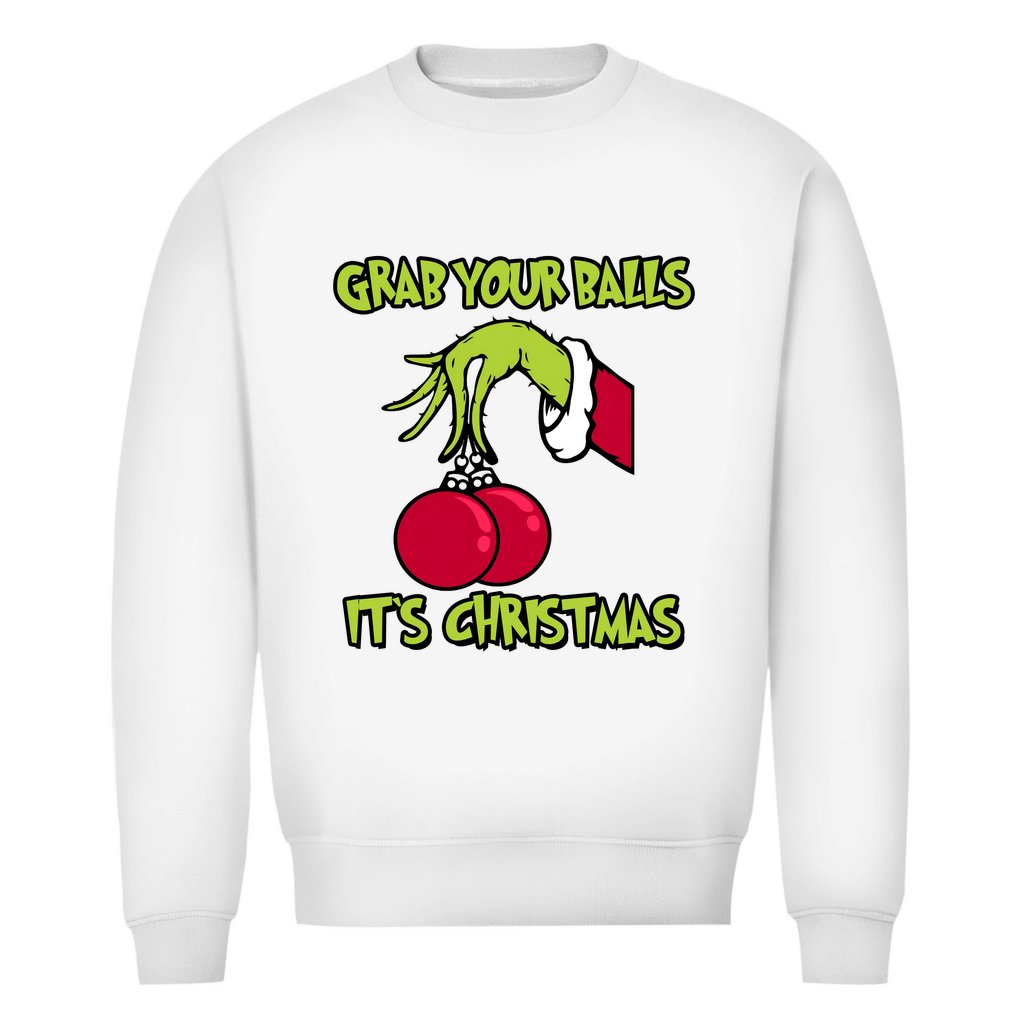 Herren Bio Sweatshirt "Grap your Balls..." - Grafikmagie