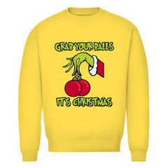 Herren Bio Sweatshirt "Grap your Balls..." - Grafikmagie