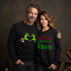 Herren Bio Sweatshirt "Grinch Herz" - Grafikmagie