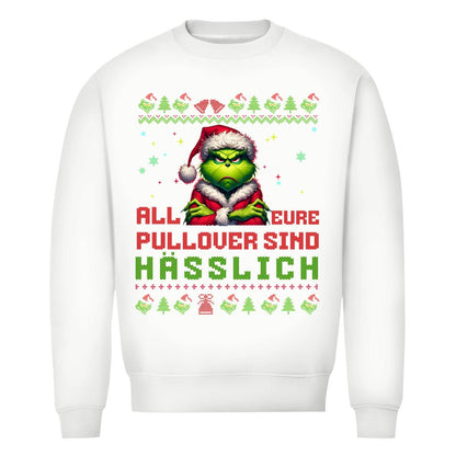 Herren Bio Sweatshirt "Grinch Weihnachtspullover" - Grafikmagie