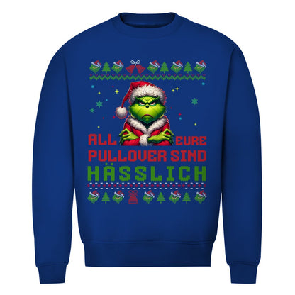 Herren Bio Sweatshirt "Grinch Weihnachtspullover" - Grafikmagie