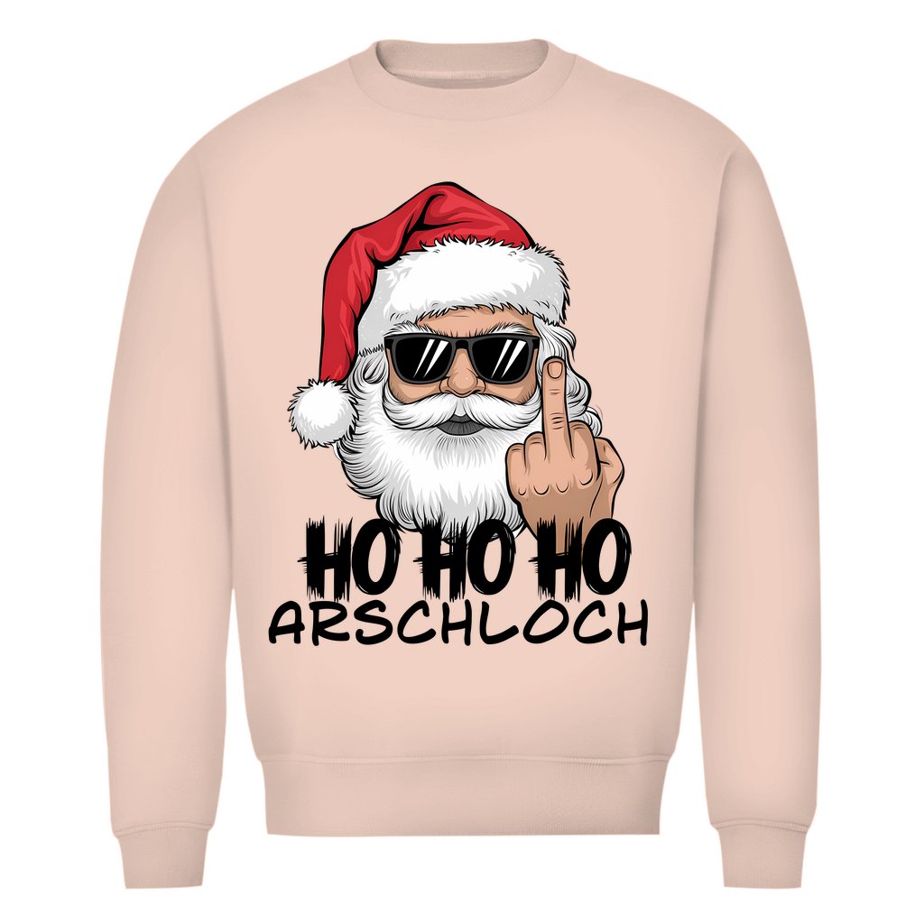 Herren Bio Sweatshirt "HOHOHO Arschloch" - Grafikmagie