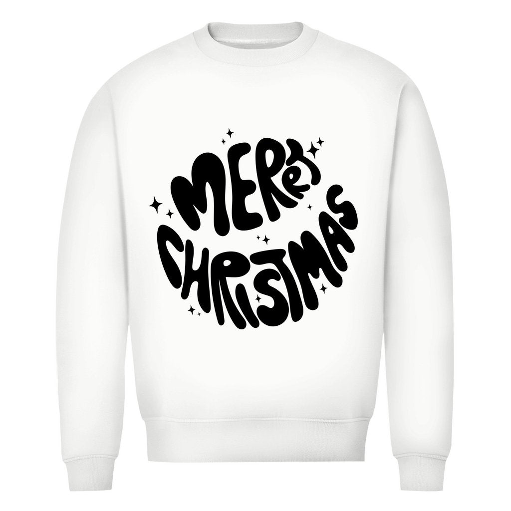 Herren Bio Sweatshirt "Merry Christmas" - Grafikmagie