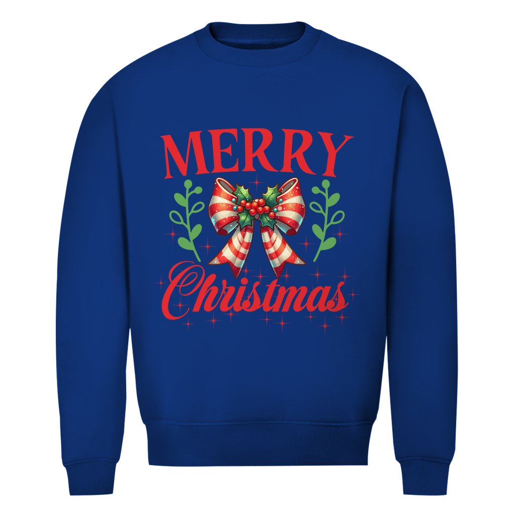 Herren Bio Sweatshirt Merry Christmas - Grafikmagie